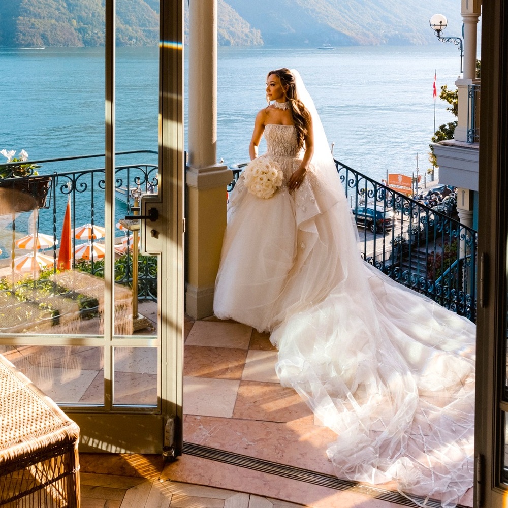 The Atelier by Jimmy Choo Wedding Gown & Veil Custom Made